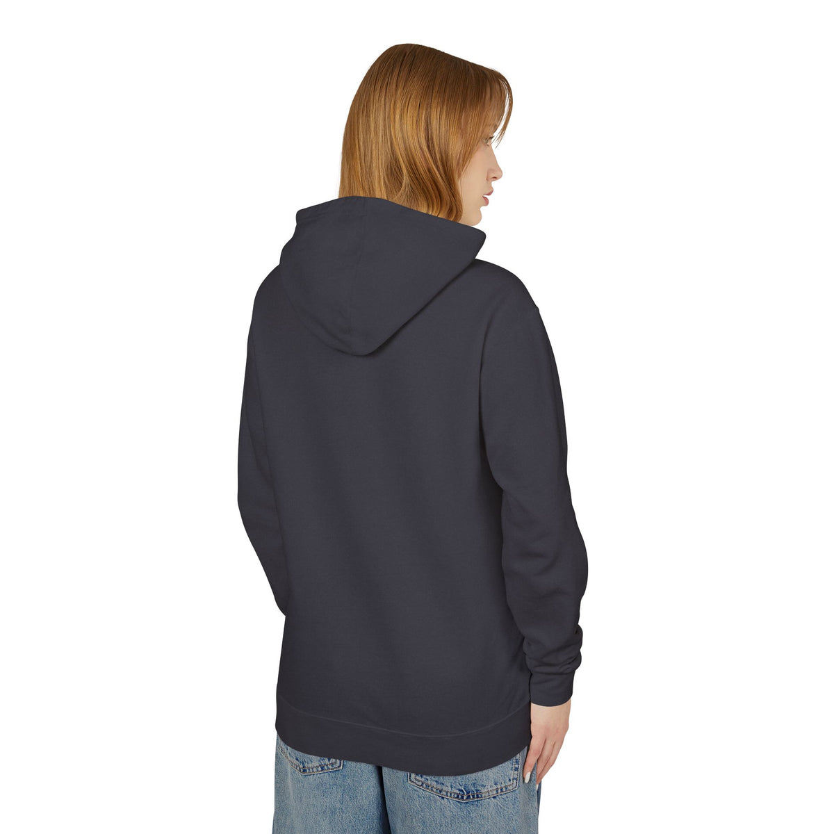Urban Black-and-White Collage Lightweight Hooded Sweatshirt